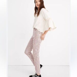 MADEWELL | High rise slim crop boyJean in Luca stripe | size 30